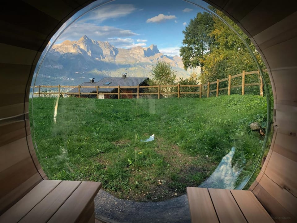 Day, Natural landscape, Sauna, View (from property/room), Mountain view