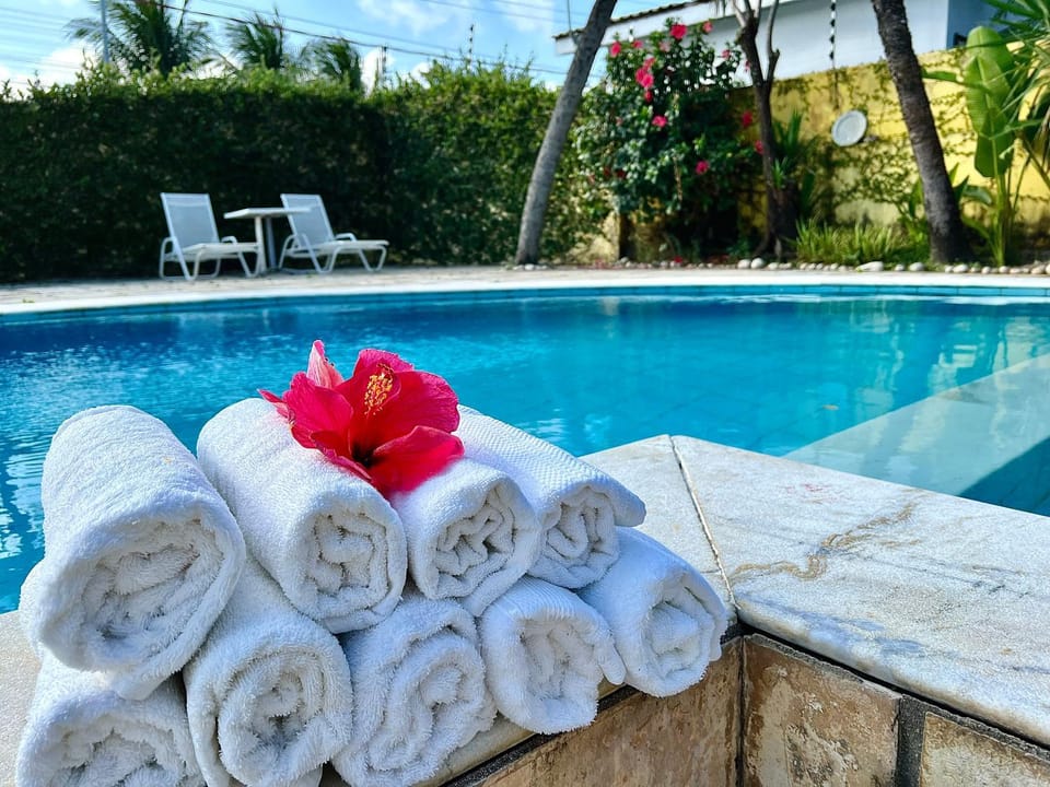 Day, Garden, Pool view, Swimming pool, towels