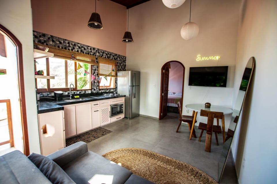 Kitchen or kitchenette, Living room, Dining area