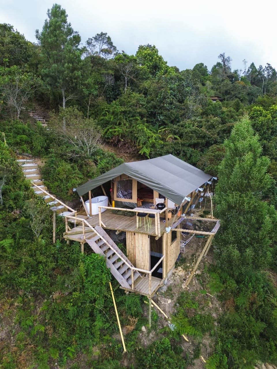 Property building, Natural landscape, Bird's eye view