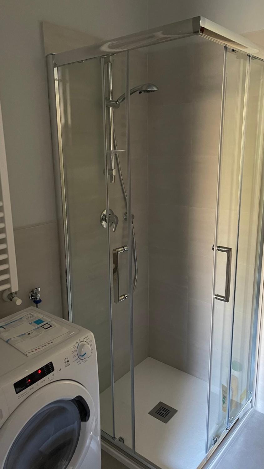 Shower, washing machine, dryer