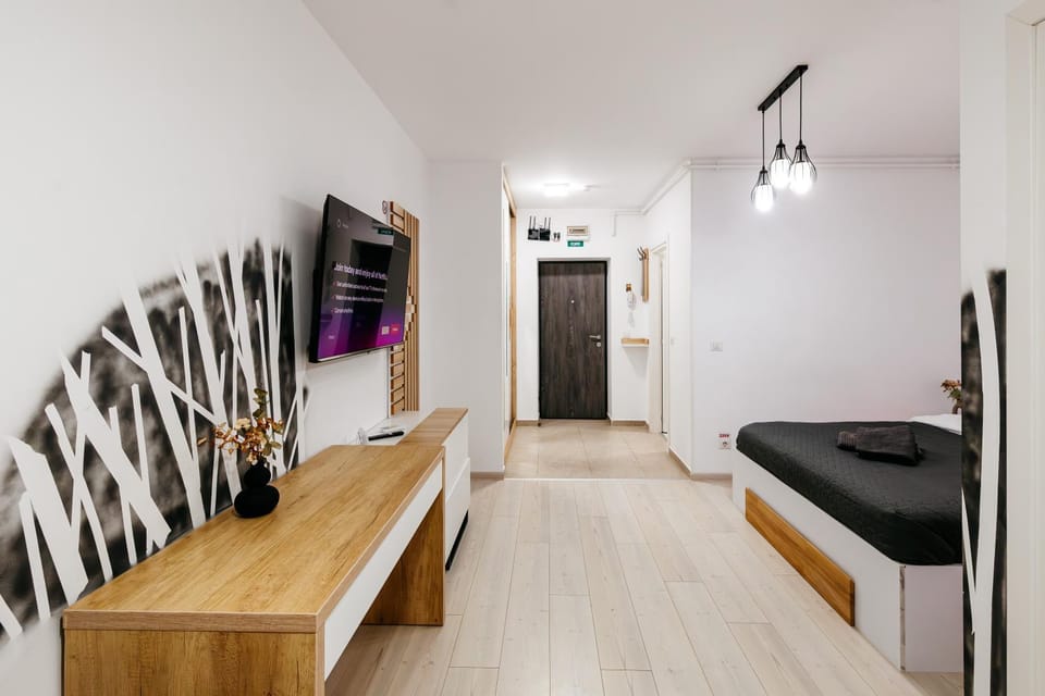 Premium Skyline Studio with free parking & panoramic view Apartment in Bucharest