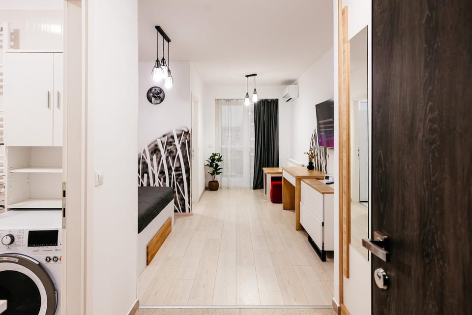 Premium Skyline Studio with free parking & panoramic view Apartment in Bucharest