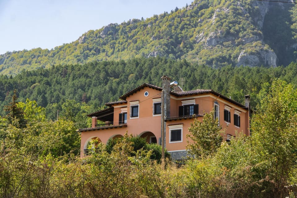 Property building, Spring, Natural landscape, Mountain view
