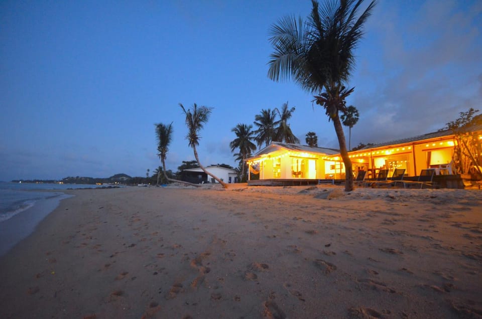 Property building, Beach, Sea view, Sunset