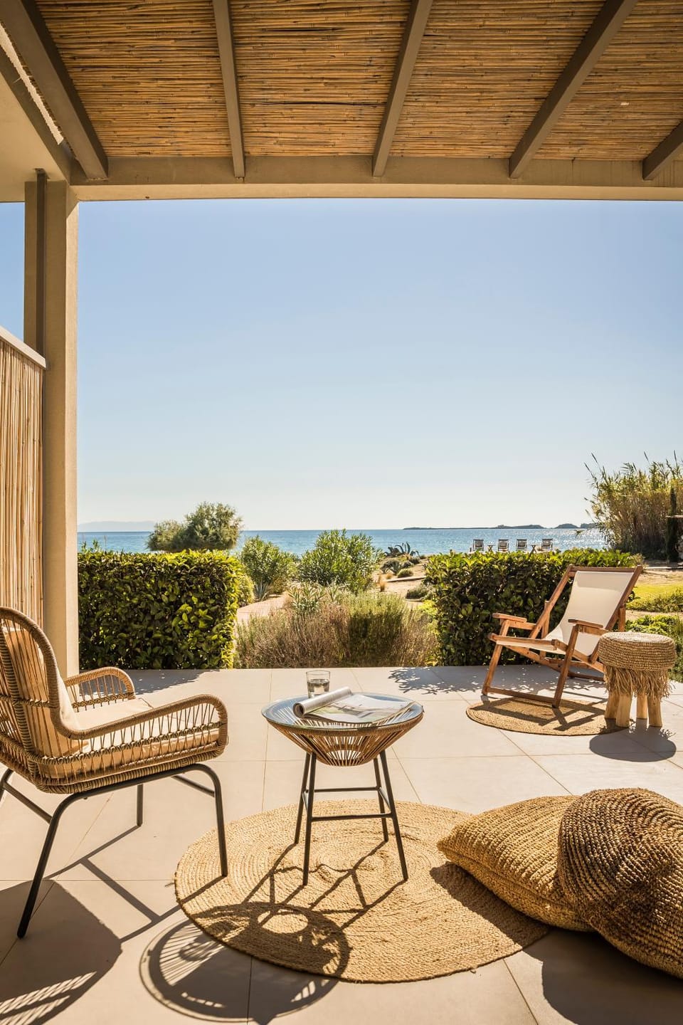 Patio, Day, View (from property/room), Balcony/Terrace, Seating area, Sea view, sunbed