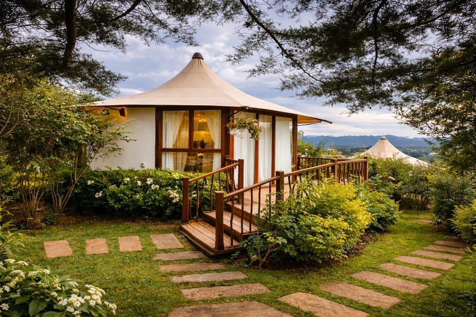 Natural landscape, Garden view, Mountain view