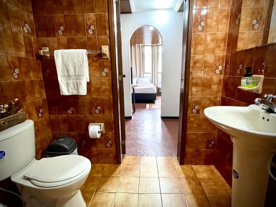 Bathroom, towels