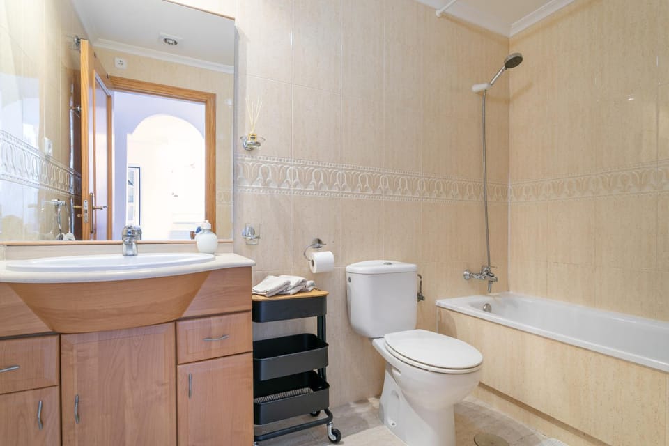 Bathroom, Living room