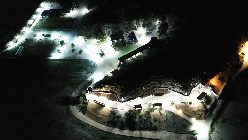Night, Natural landscape, Bird's eye view