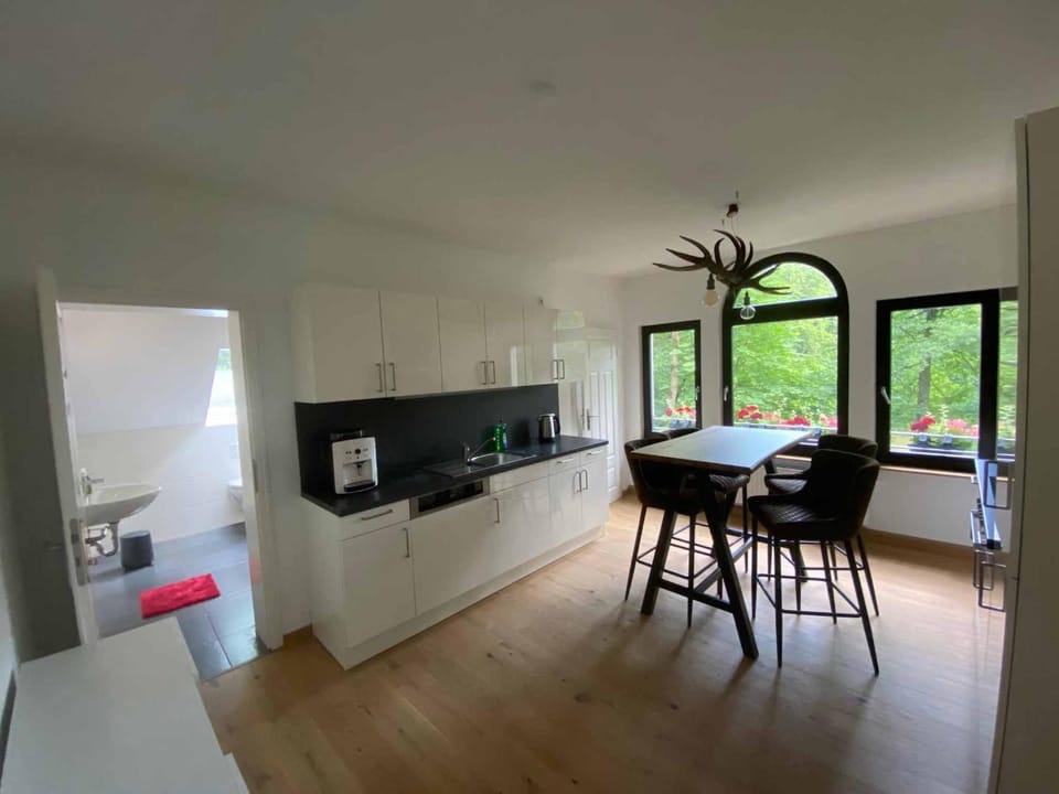 Kitchen or kitchenette, Seating area, Dining area