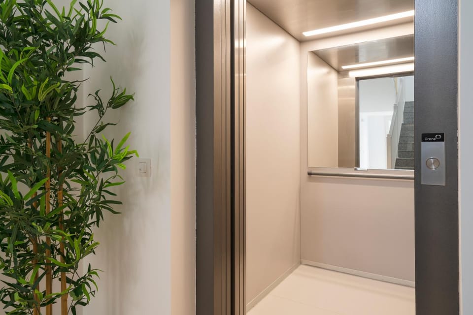 Property building, elevator