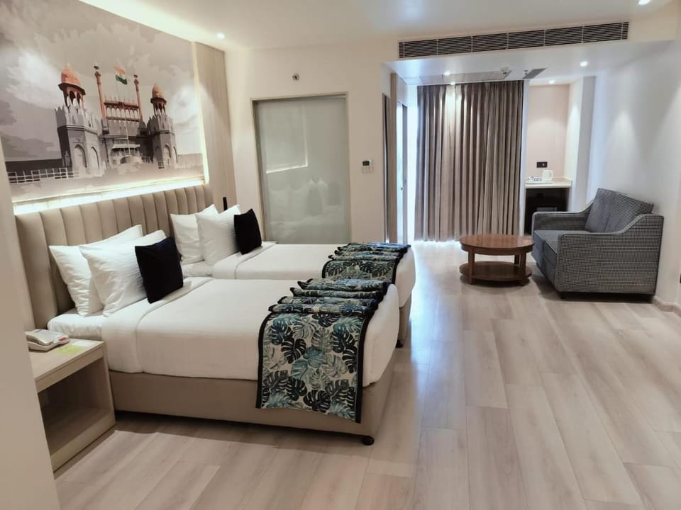 Bed, Coffee/tea facilities, Balcony/Terrace, Photo of the whole room, Bedroom