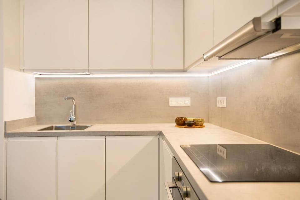 Kitchen or kitchenette, Living room