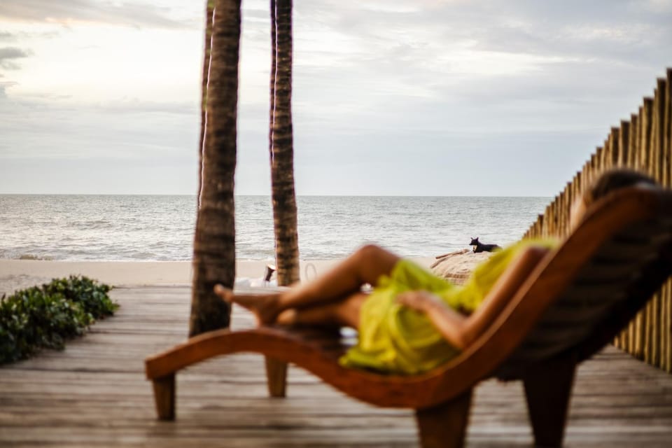 Communal lounge/ TV room, Day, People, Natural landscape, Living room, Seating area, Beach, Evening entertainment, group of guests, sunbed