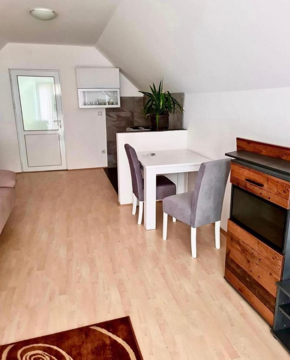 Kitchen or kitchenette, Living room, Dining area