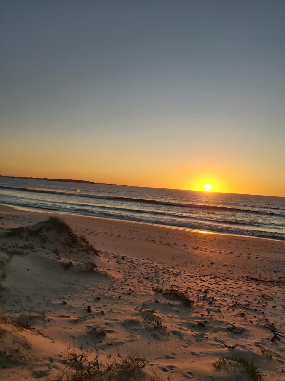 Beach, Sea view, Sunset