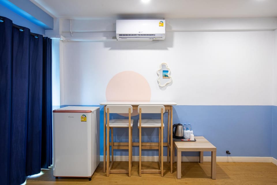 Dining area, air conditioner