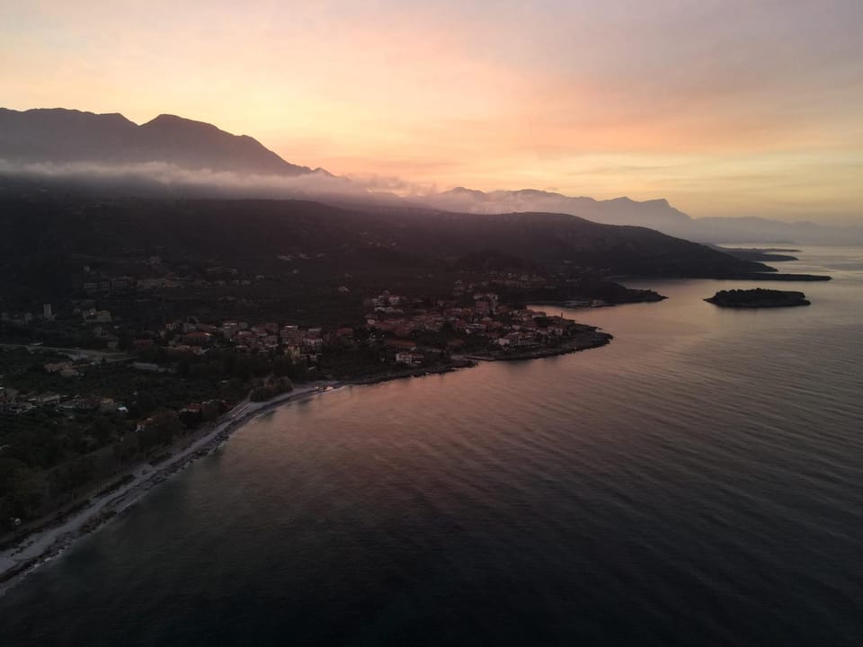 Natural landscape, Bird's eye view, Sunrise, Sunset
