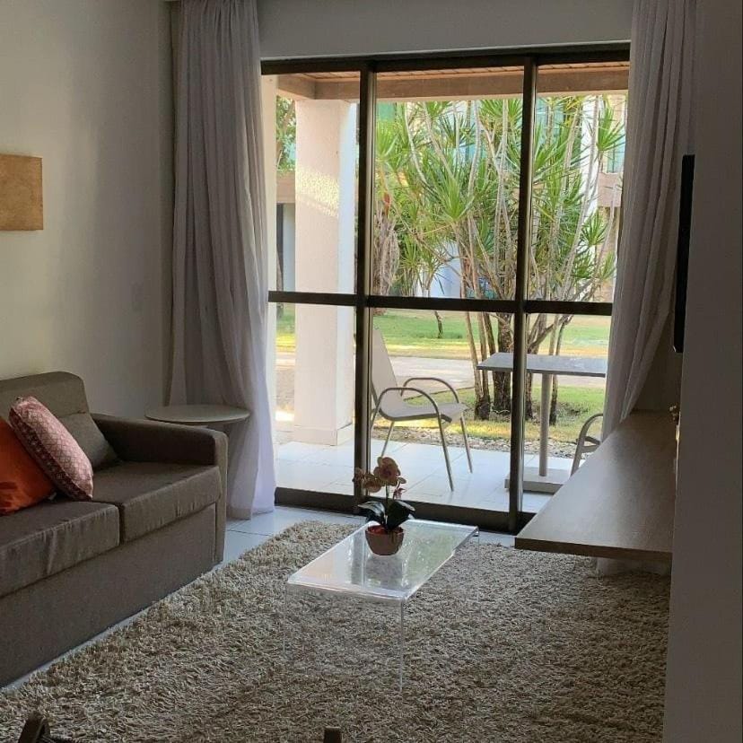 Living room, Seating area, Garden view