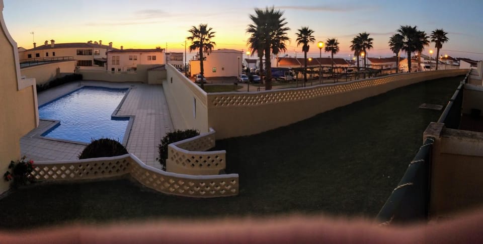 Pool view, Swimming pool, Sunset