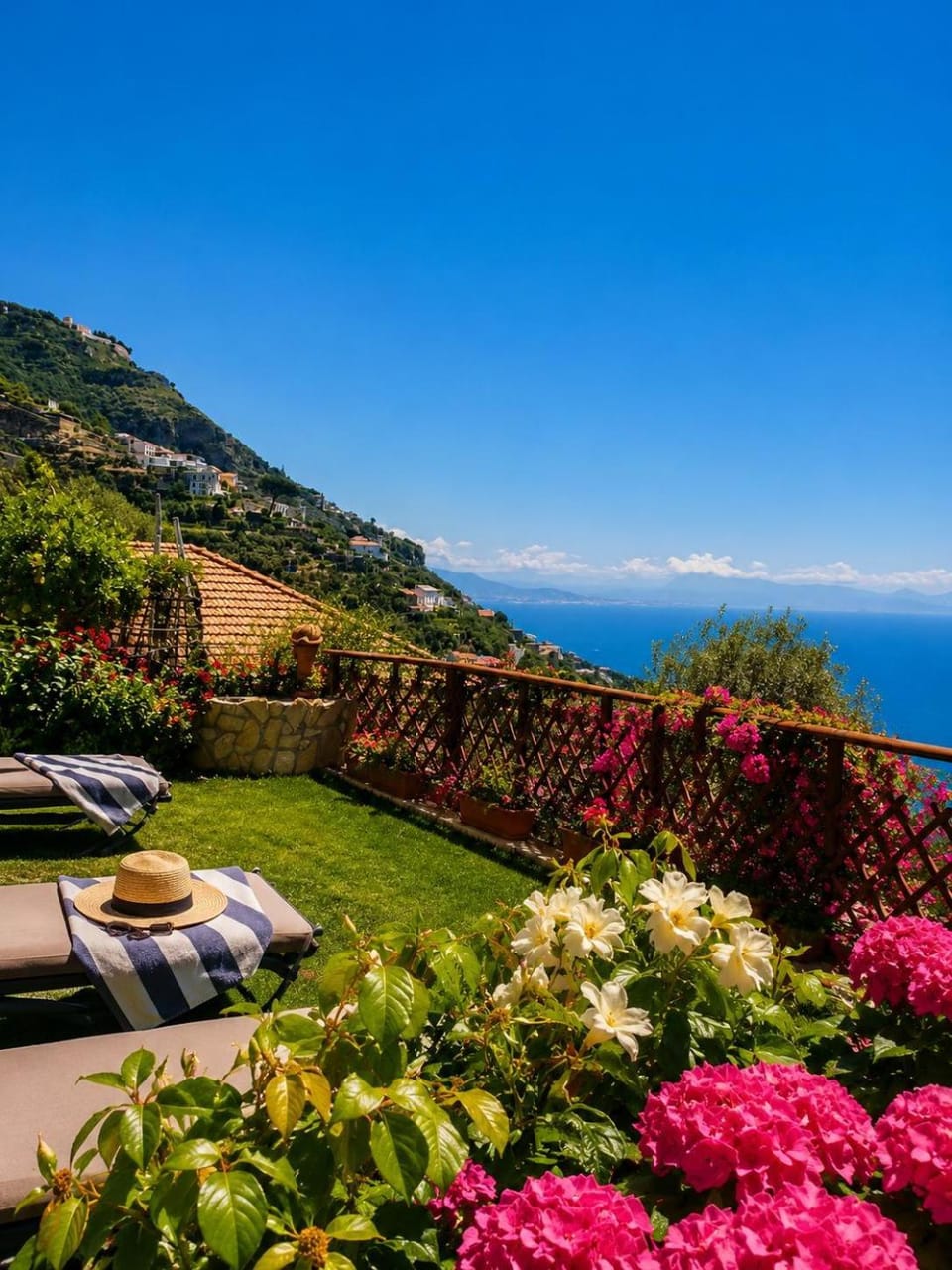 Spring, Day, Garden, Garden view, Sea view