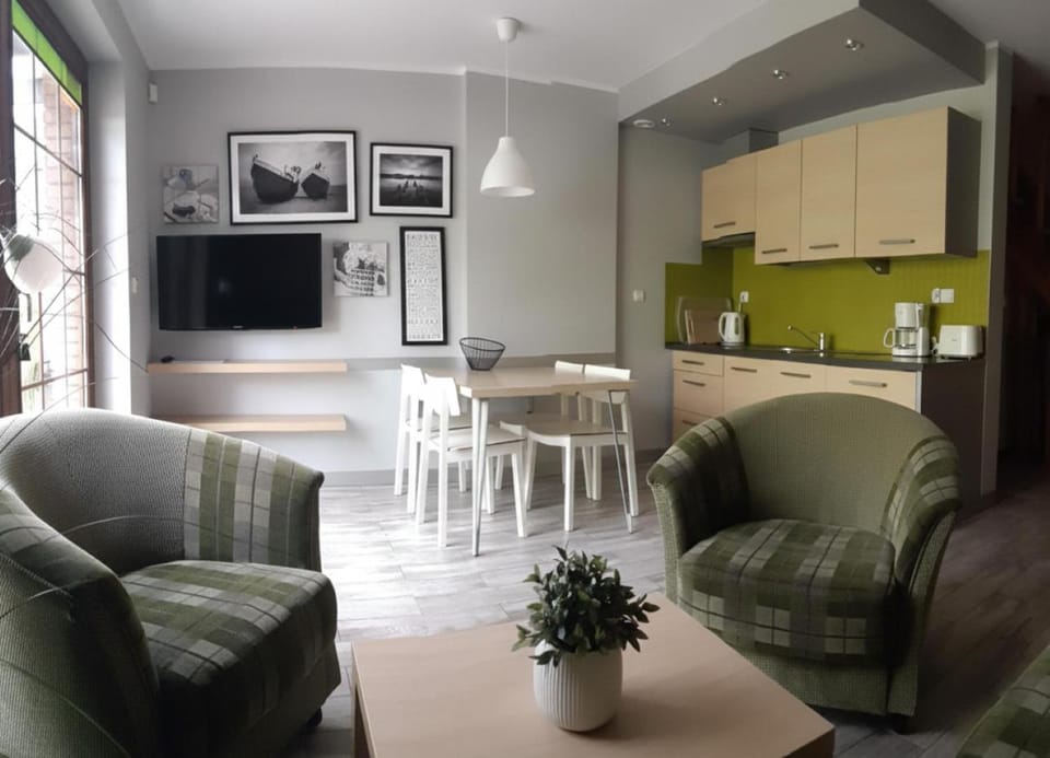 TV and multimedia, View (from property/room), Kitchen or kitchenette, Living room, Dining area