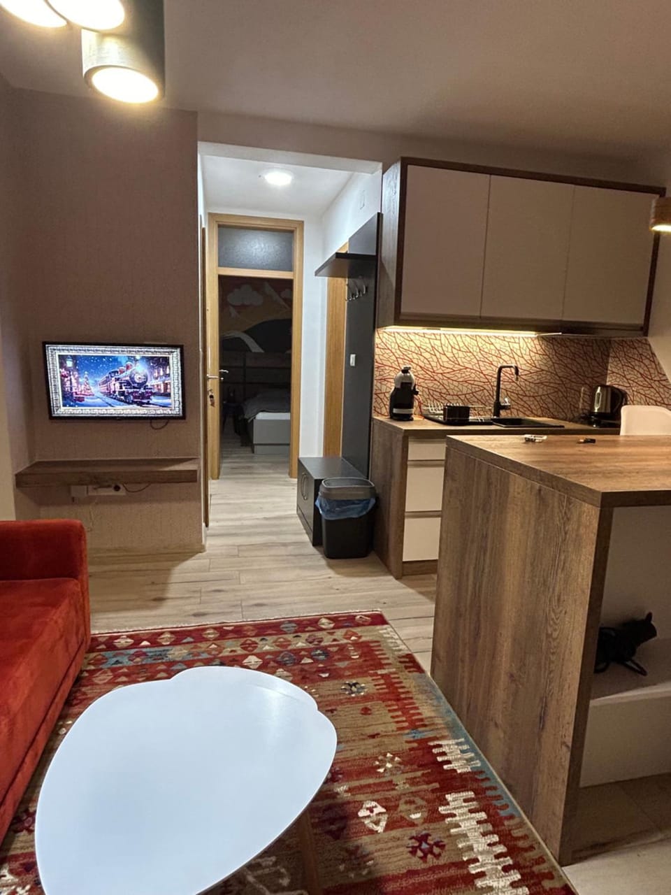Kitchen or kitchenette, Living room