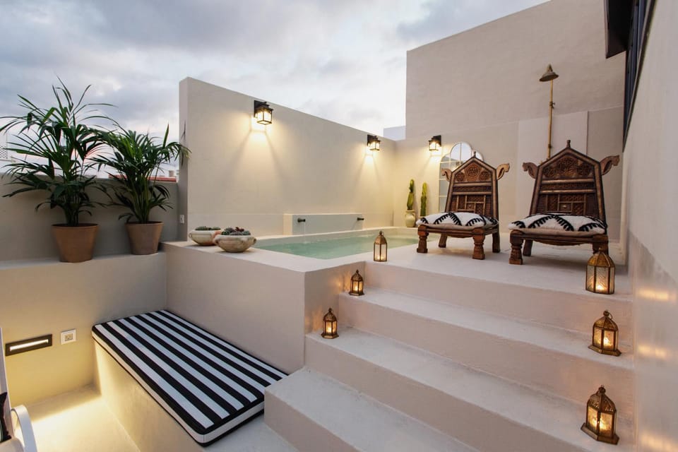 Pool view, sunbed