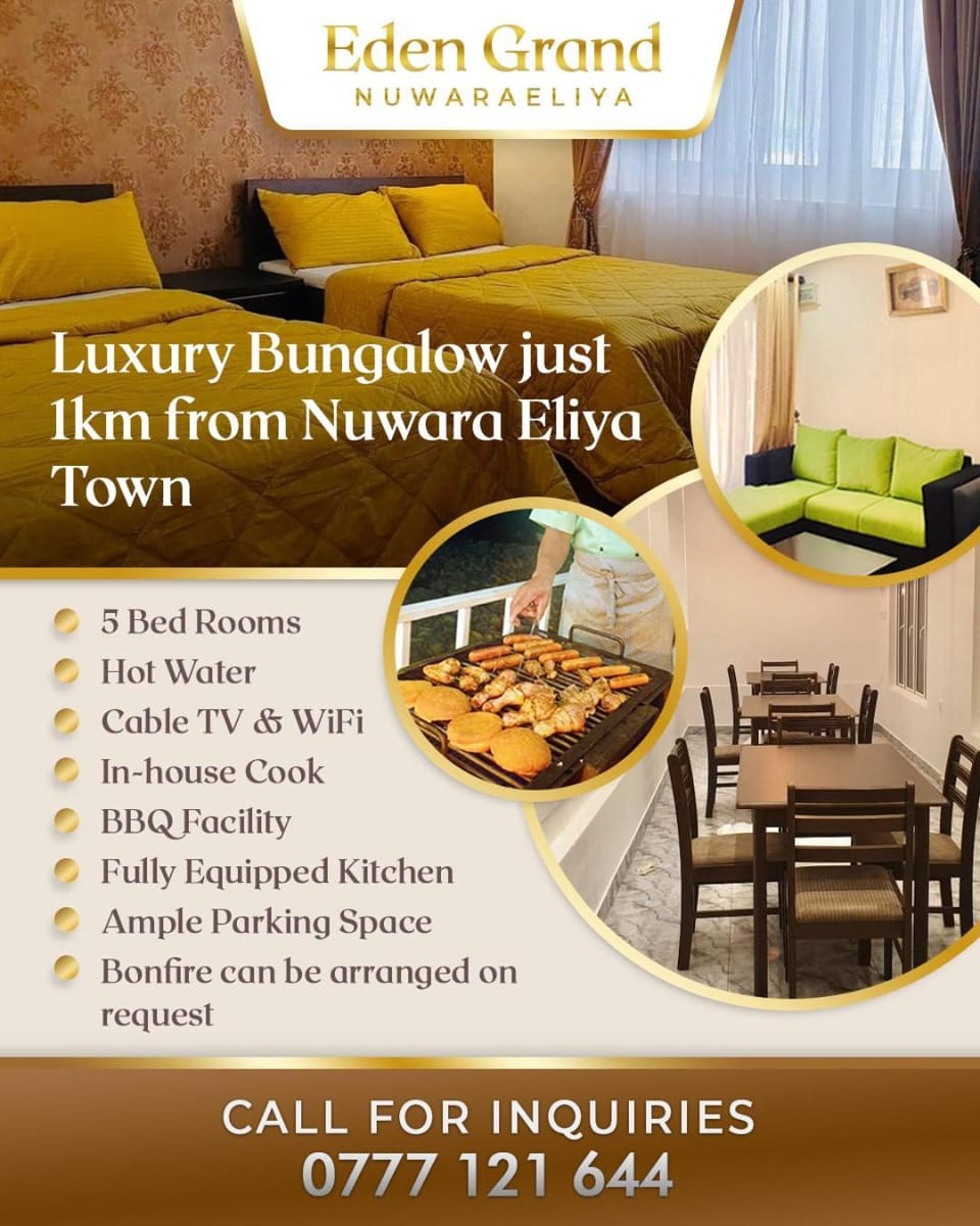 Eden Grand Bungalow Nuwaraeliya Villa in Nuwara Eliya