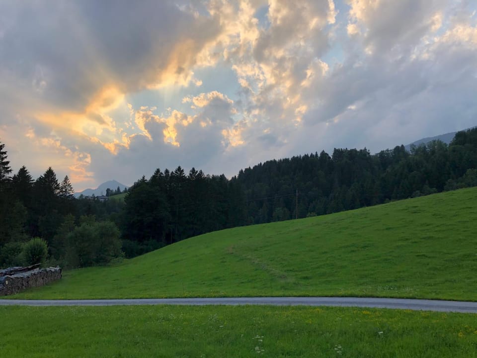 Summer, View (from property/room), Living room, Sunset