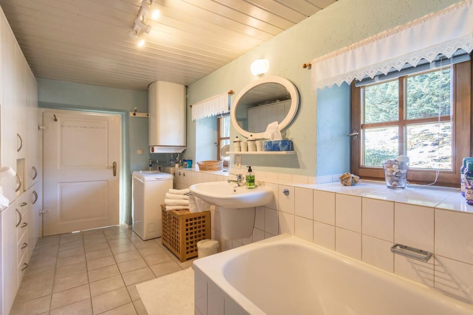 Bathroom, Living room