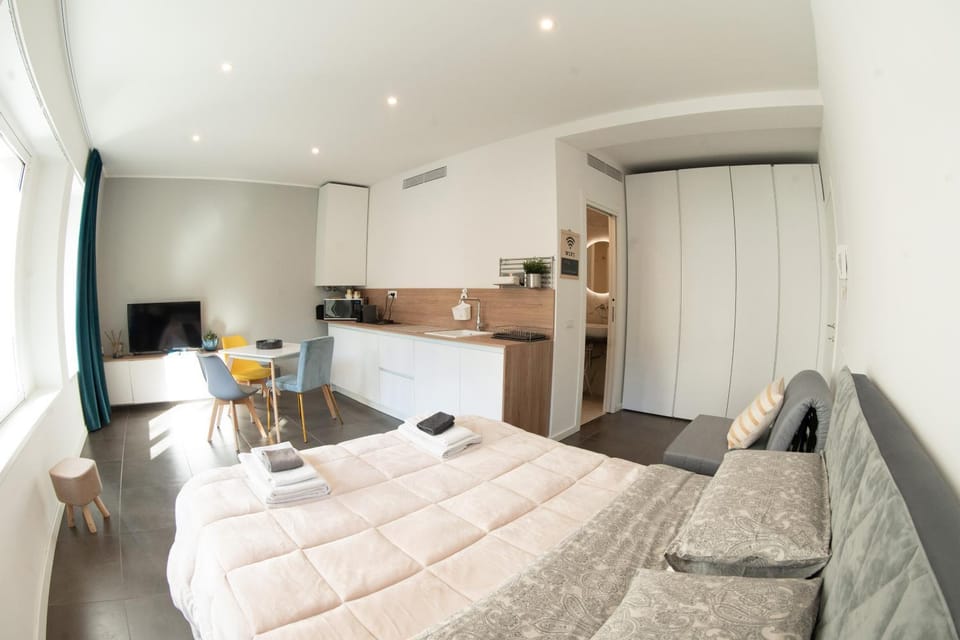 Bed, Living room, Photo of the whole room, Bedroom, stove