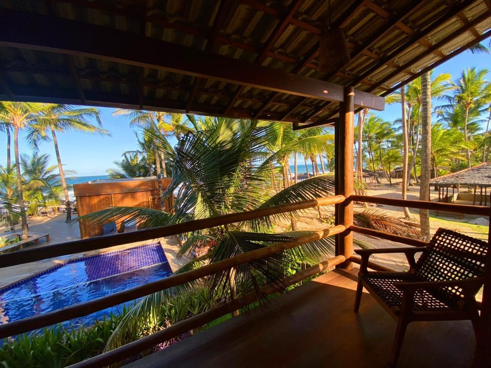 Patio, Balcony/Terrace, Pool view