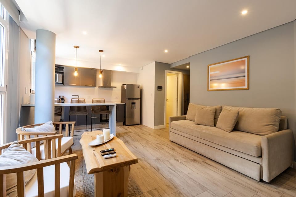 Kitchen or kitchenette, Living room, Dining area