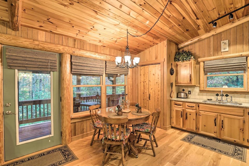 Fletcher Cabin: Wraparound Deck & Pond Access Cabin in Buncombe County