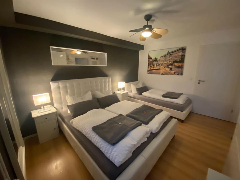 Bed, Photo of the whole room, Bedroom, fireplace
