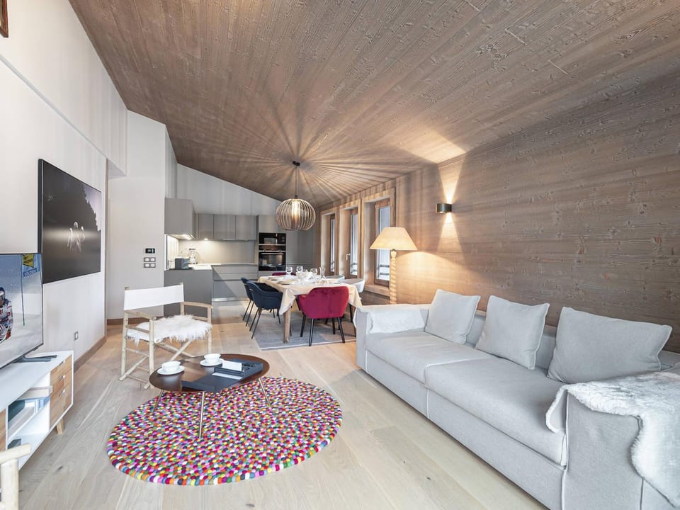 Charmant Appartement à Rochebrune, Megève - Résidence avec Piscine, Sauna, Hammam et Salle de Sport - FR-1-569-30 Apartment in Megève