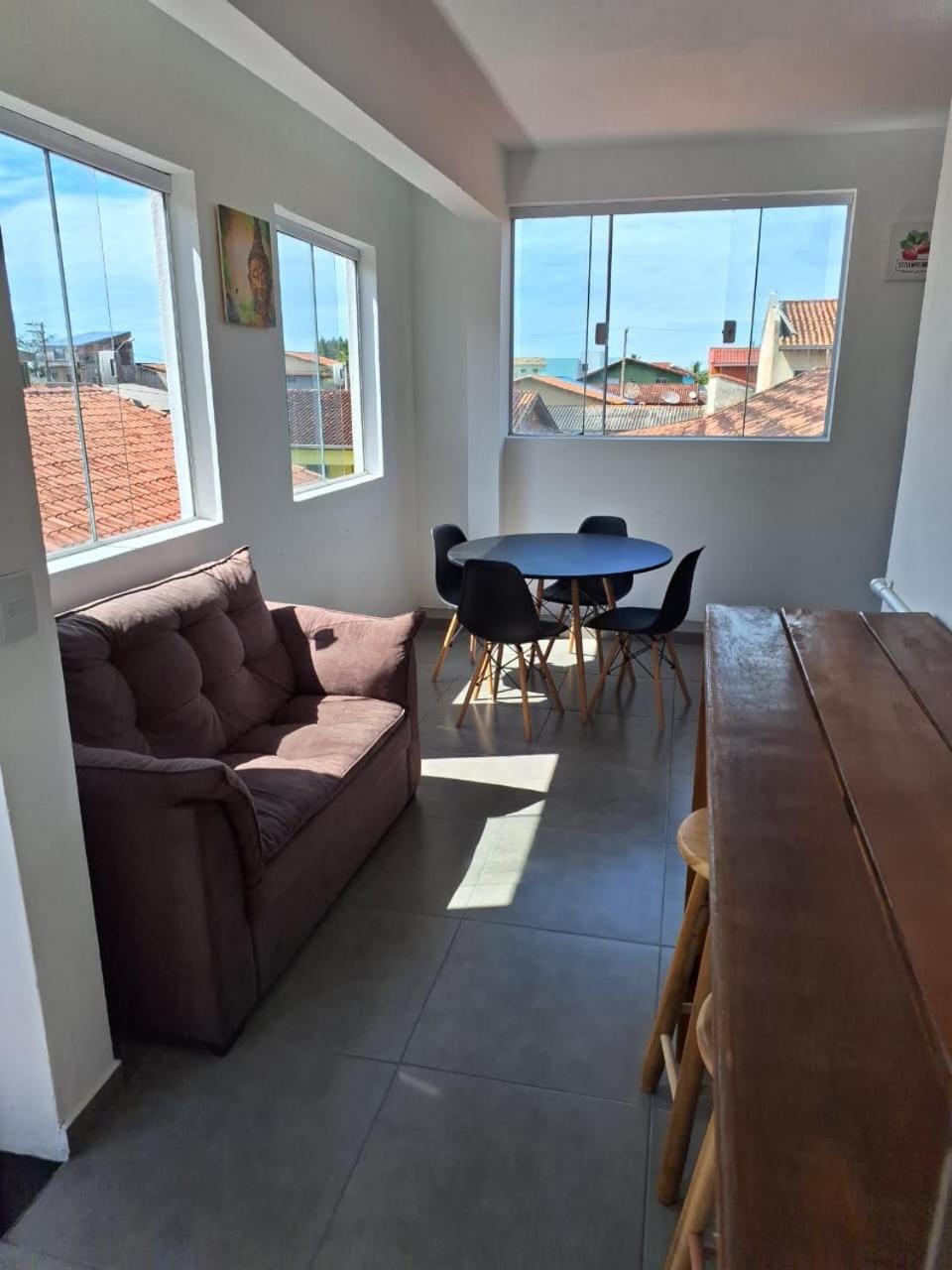 Living room, Dining area, City view