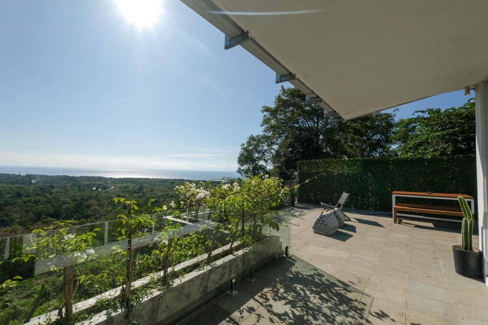 Patio, Sea view, Sunset