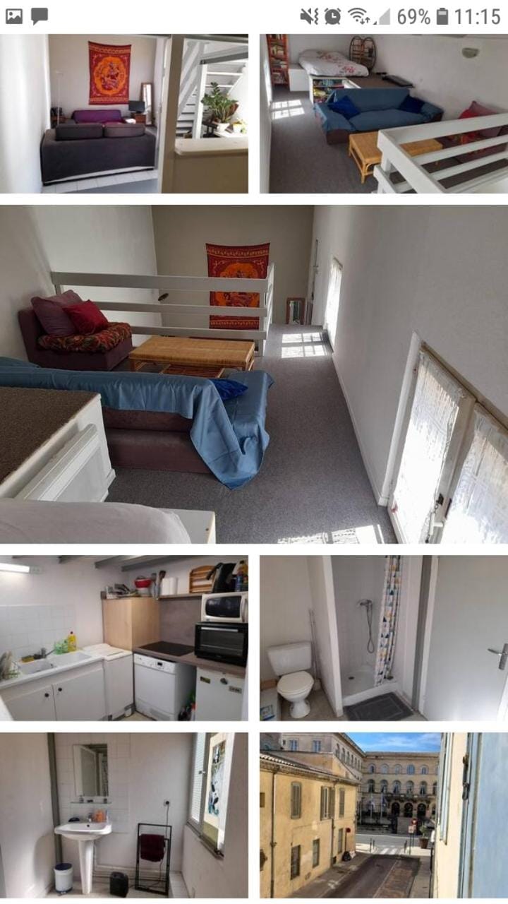Appartement mezzanine proche des Arènes Apartment in Nimes