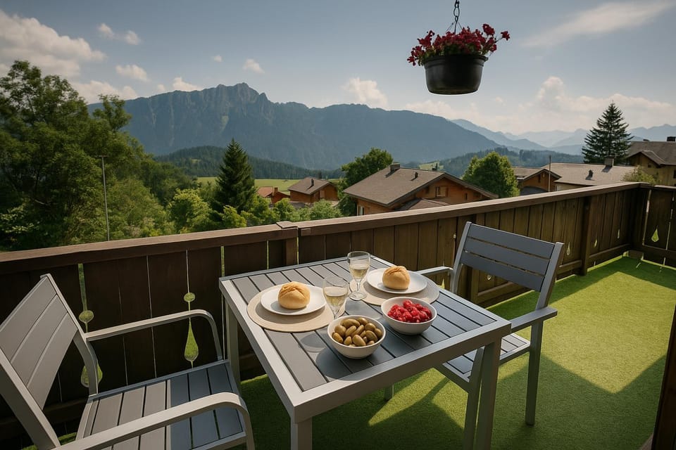Patio, Mountain view, Mountain view