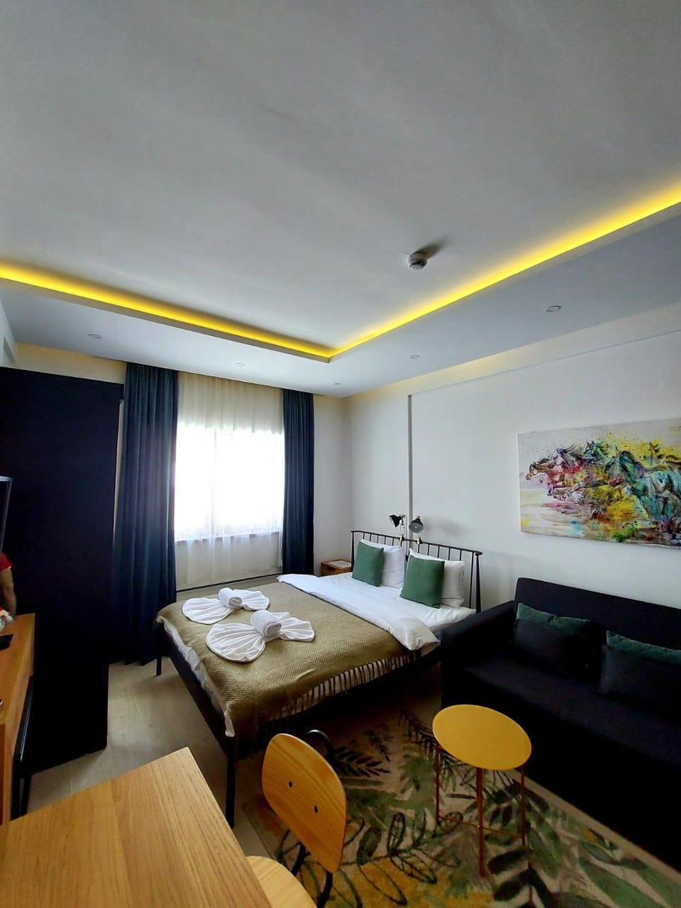 Bed, Living room, Photo of the whole room, Bedroom