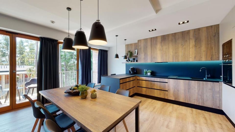 Kitchen or kitchenette, Living room, Seating area, Dining area, pet friendly, stove