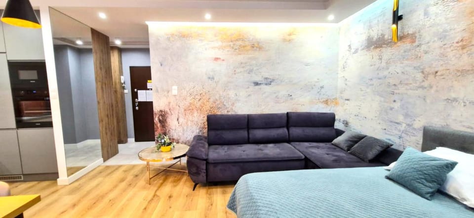 LUXURY BLUE CASCADE studio DOWNTOWN balcony Apartment in Krakow