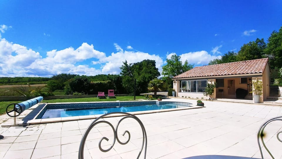 Natural landscape, Swimming pool, sunbed