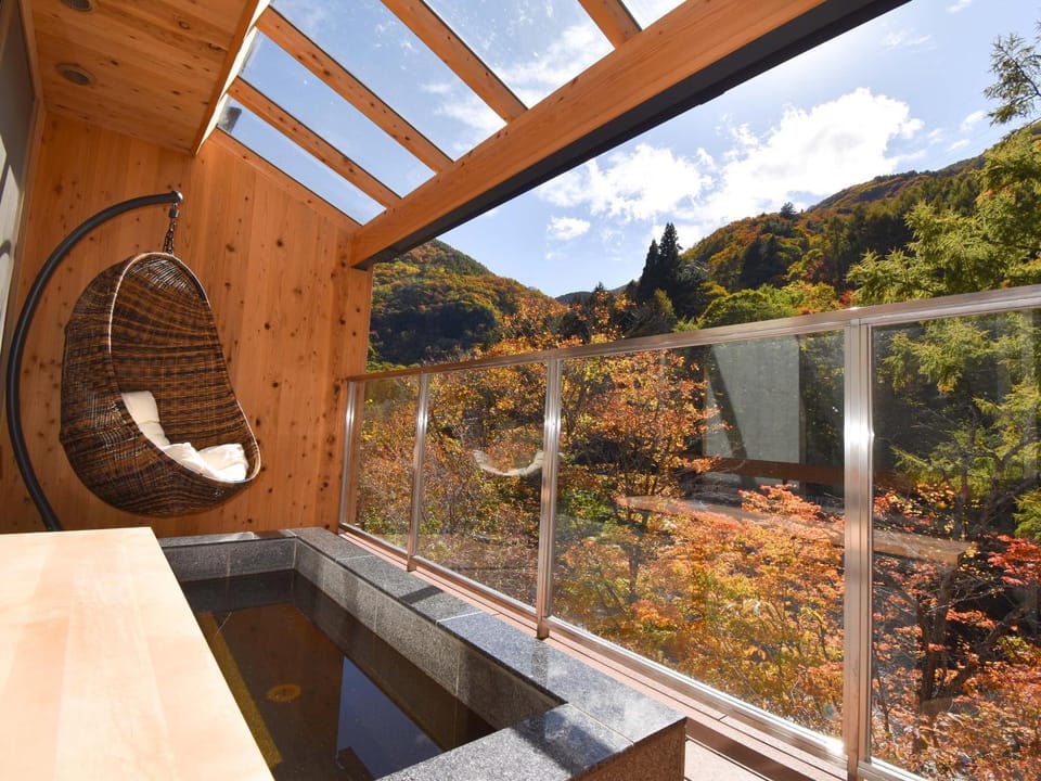 Hot Spring Bath, Balcony/Terrace, Photo of the whole room