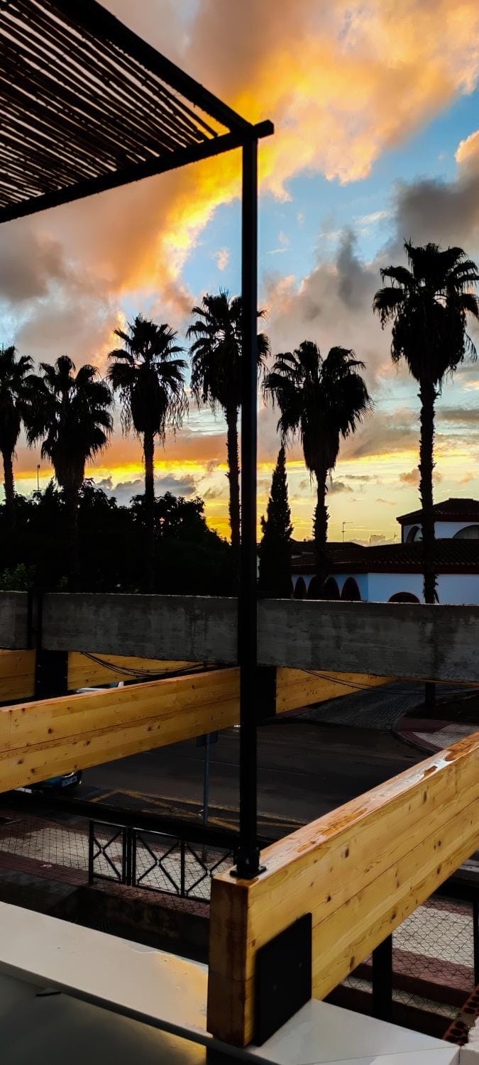 Natural landscape, View (from property/room), Balcony/Terrace, Sunset