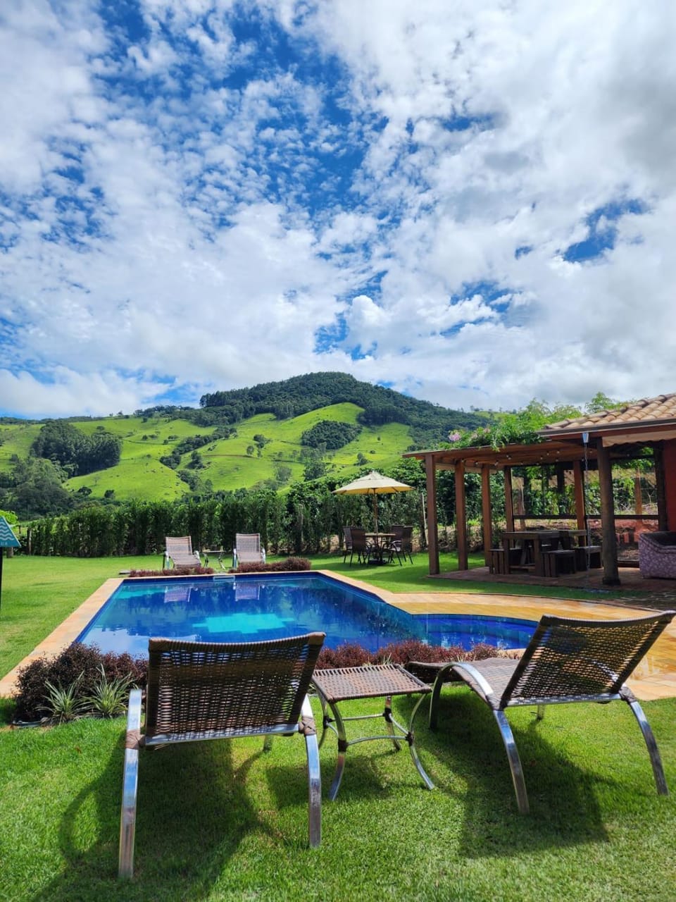 Natural landscape, Garden view, Mountain view, Pool view, Swimming pool, sunbed