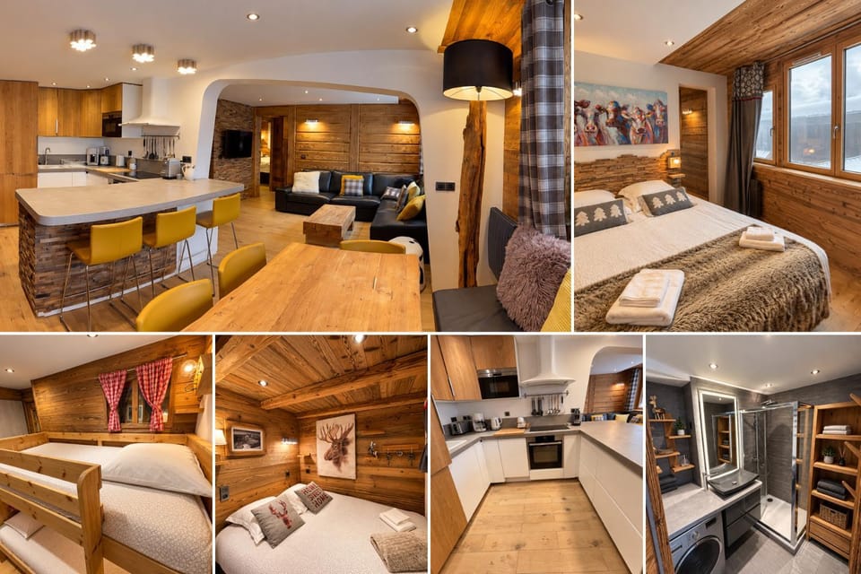 Bed, Skiing, TV and multimedia, Kitchen or kitchenette, Living room, Seating area, Bedroom, internet